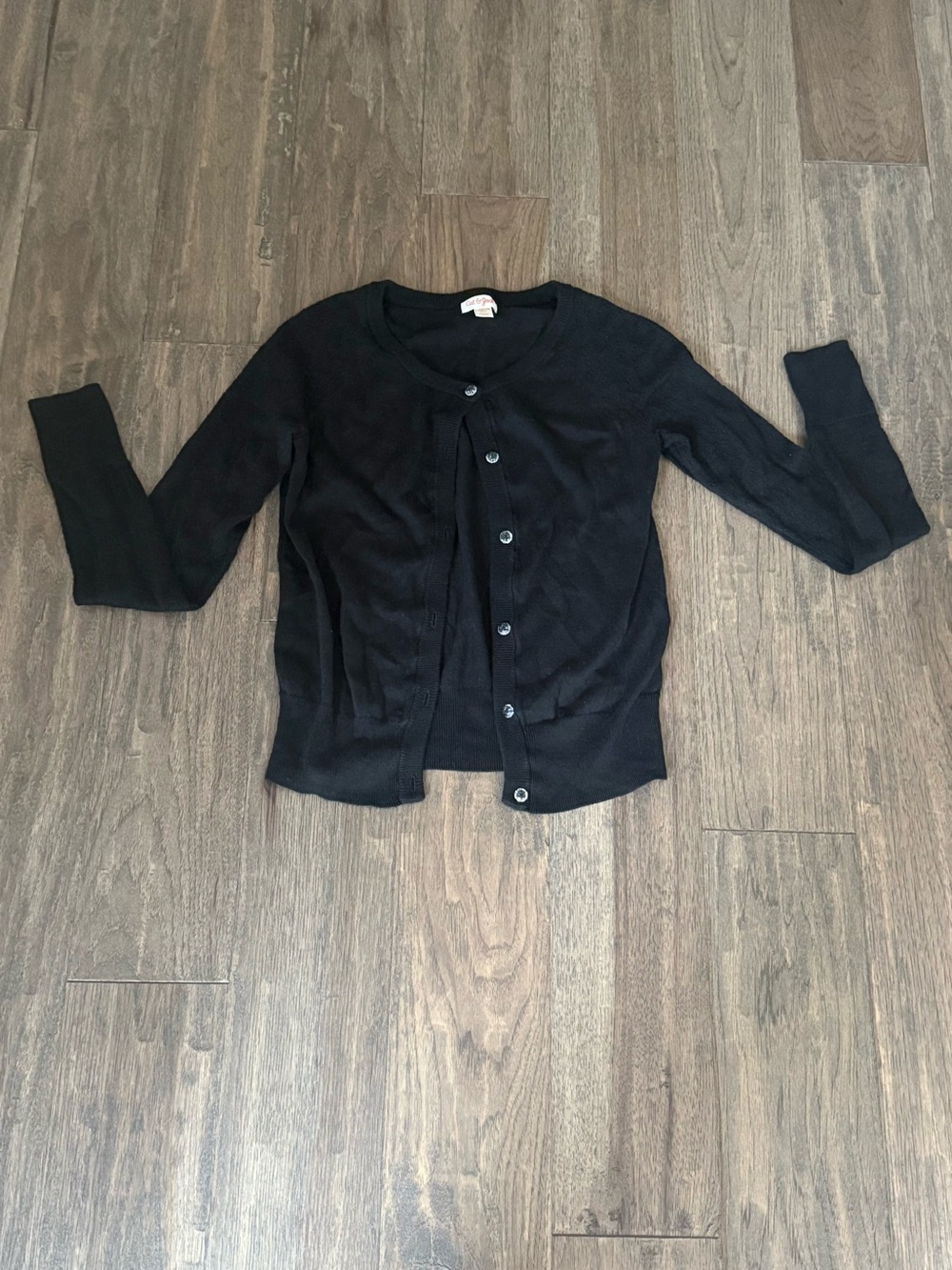 Girls size large (10/12) Cat & Jack black cardigan